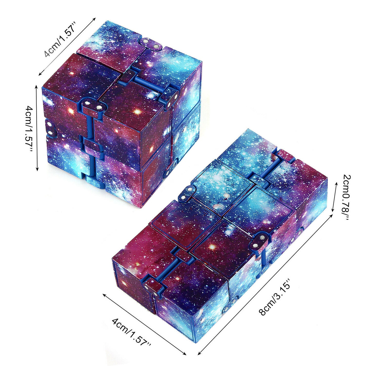 Infinity Cube Fidget Cube Toy Galaxy